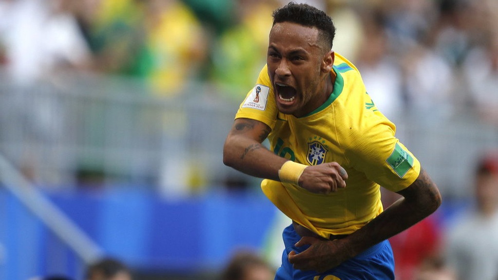 Neymar Man of The Match Laga Brasil vs Meksiko