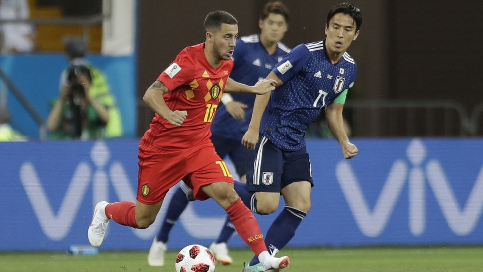 Man of the Match Belgia vs Jepang: Eden Hazard