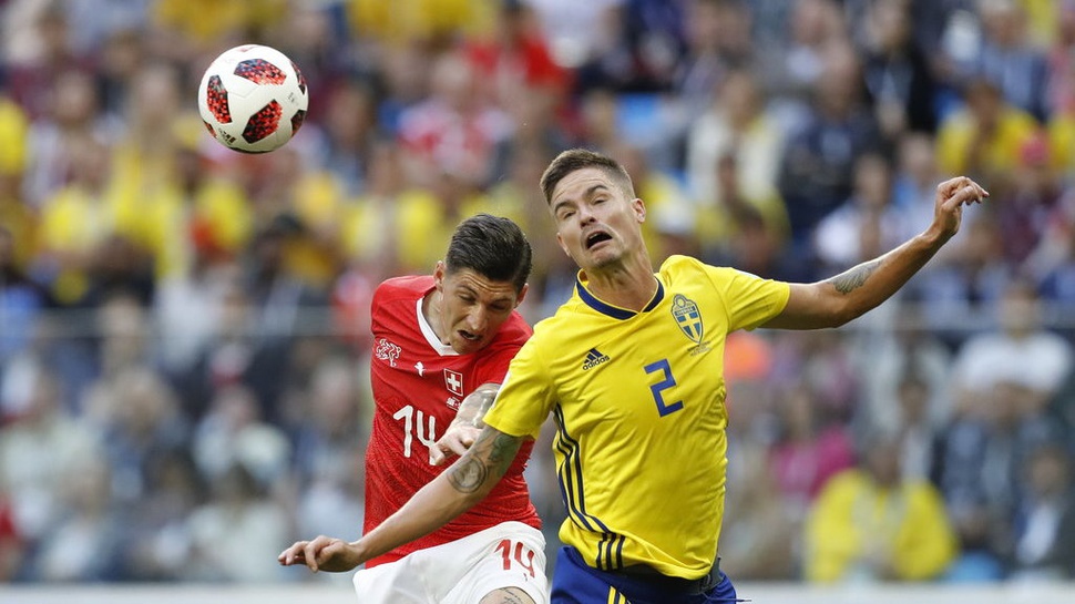 Hasil Swedia vs Swiss 0-0 di Babak Pertama, Laga Miskin Peluang
