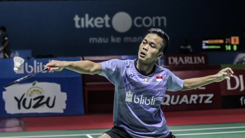 Hasil Indonesia Open 2018: Anthony Ginting Tersingkir di 16 Besar