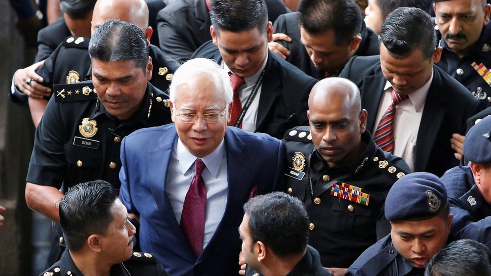 Eks PM Malaysia Najib Razak Bayarkan Sisa Uang Jaminan RM500 Ribu