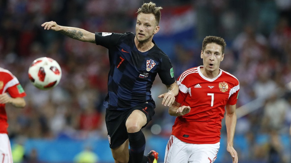 Hasil Rusia vs Kroasia Piala Dunia 2018 Babak Pertama Skor 1-1