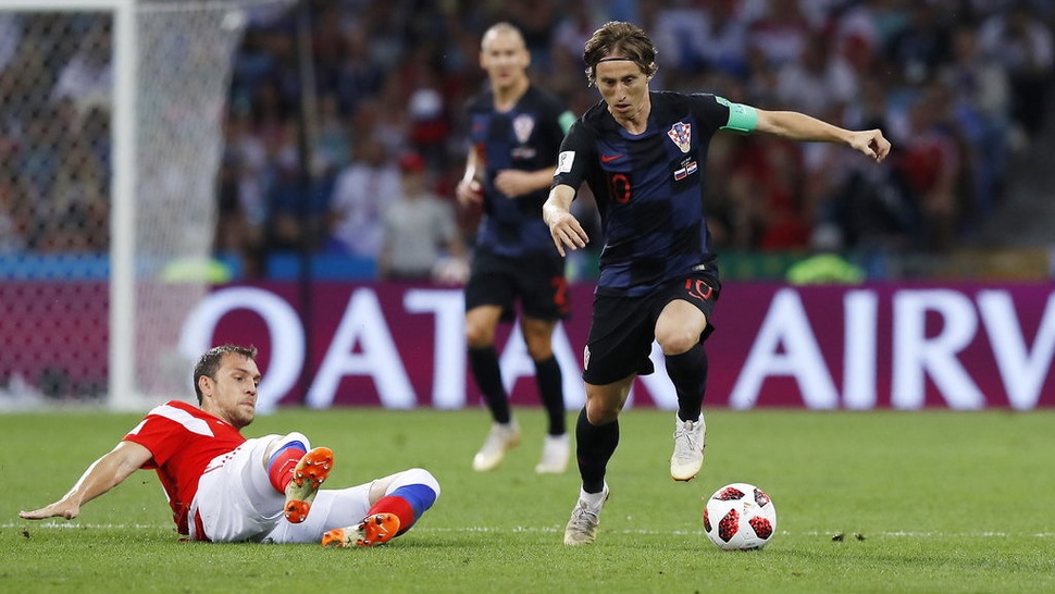 Luka Modric, Otak & Kunci Kroasia di Semifinal Piala Dunia 2018