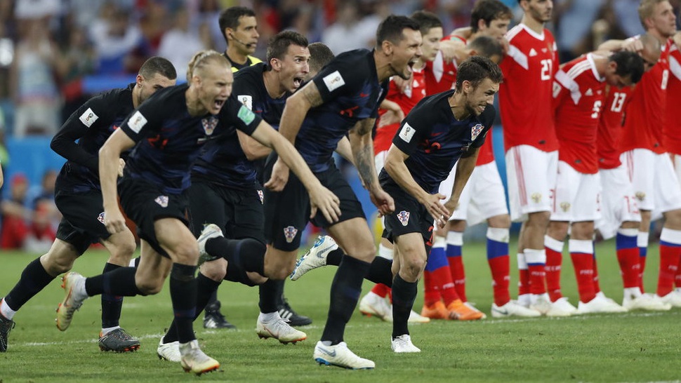  Hasil Adu Penalti Rusia vs Kroasia;: Kroasia Lolos Skor 4-3