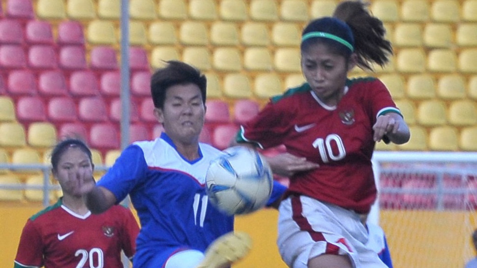 Hasil Timnas Indonesia Putri vs Taiwan Skor Babak Pertama 0-4
