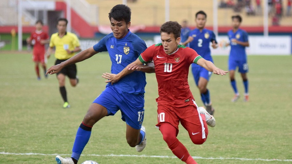Hasil Timnas U-19 Indonesia vs Thailand Skor Babak Pertama 1-0