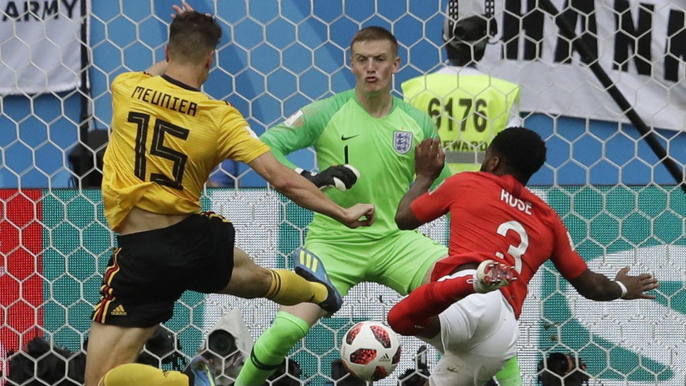 Gol Meunier Bawa Belgia Unggul 1-0 Atas Inggris di Babak Pertama