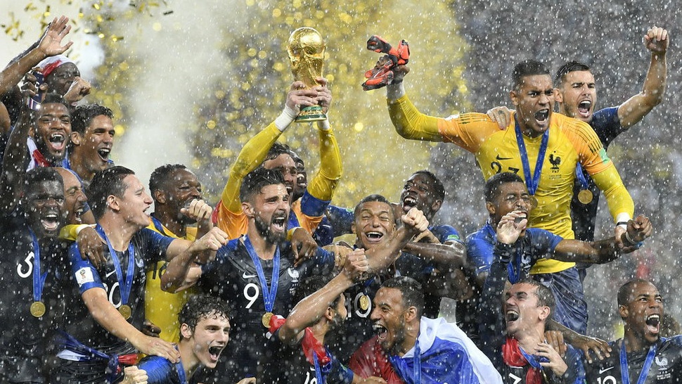 Kans Timnas Prancis Hadapi Kutukan Juara Bertahan Piala Dunia