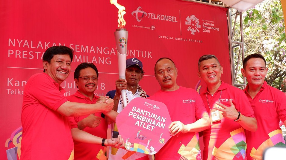 Telkomsel Siap Sukseskan Aksi Pawai Obor Asian Games 2018 di 5 Kota