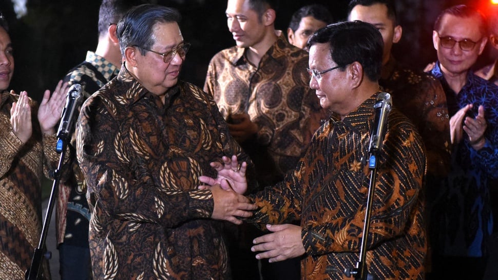 Bahas Koalisi 2019, Prabowo Temui SBY di Kediamannya
