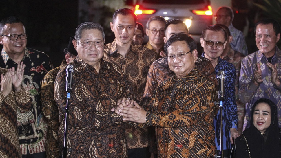 SBY dan Prabowo akan Bertemu Hari Ini Bahas Koalisi Pilpres 2019