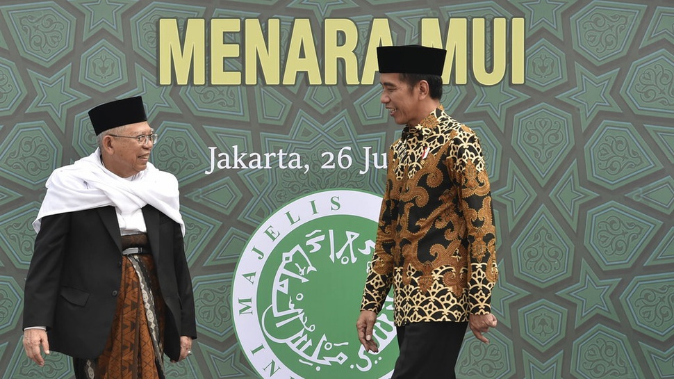 Maruf Amin Bantah NU Ancam Jokowi Soal Cawapres