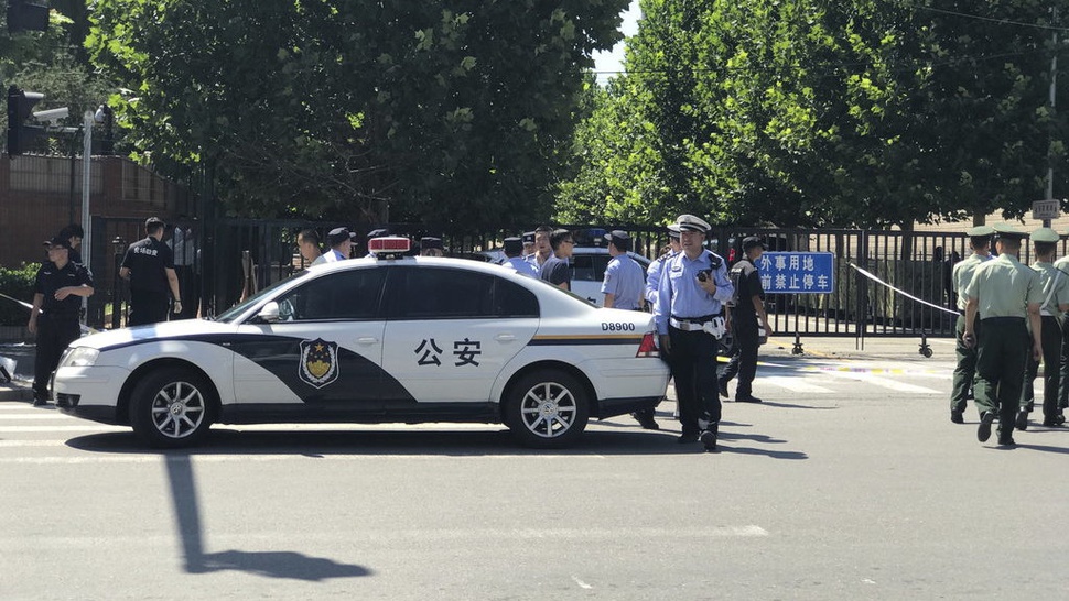 Ledakan Bom Terjadi di Depan Kedutaan AS di Beijing Kamis Siang Ini