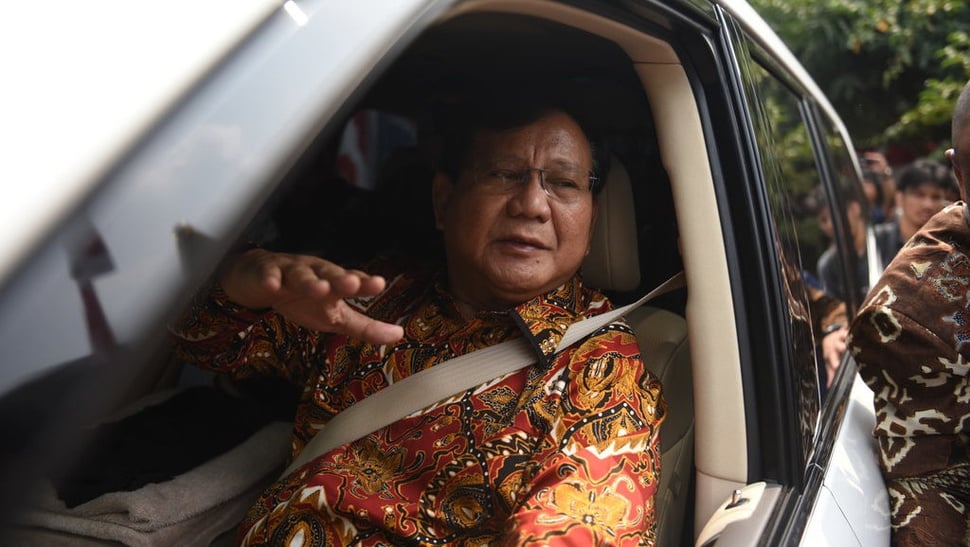 Prabowo Meninggalkan Kertanegara untuk Bertemu PKS