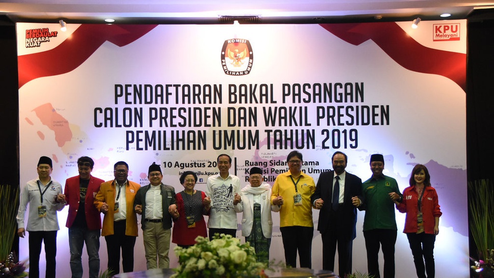 KPU Sebut PSI dan Perindo Bukan Partai Pengusul Jokowi-Ma'ruf Amin