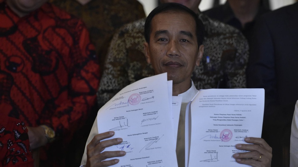 Jokowi-Ma'ruf Amin Kumpul di Gedung Joang 45 Sebelum ke KPU 