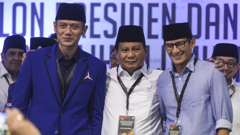 Dua Anak SBY Masuk Tim Sukses Prabowo-Sandiaga di Pilpres 2019