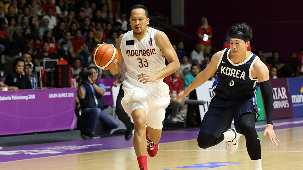 Hasil Basket Asian Games 2018: Indonesia vs Korea Selatan 65-104