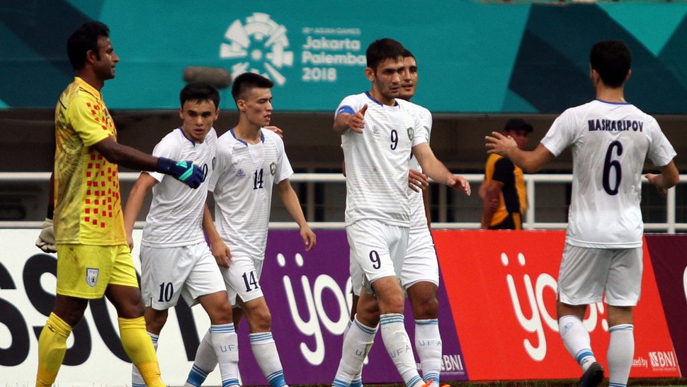 Hasil Sepak Bola Asian Games: Uzbekistan & Suriah ke Perempat Final