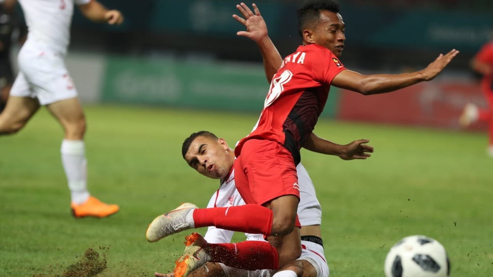 Hasil Timnas U-23 Indonesia vs UAE Skor Babak Pertama 0-1
