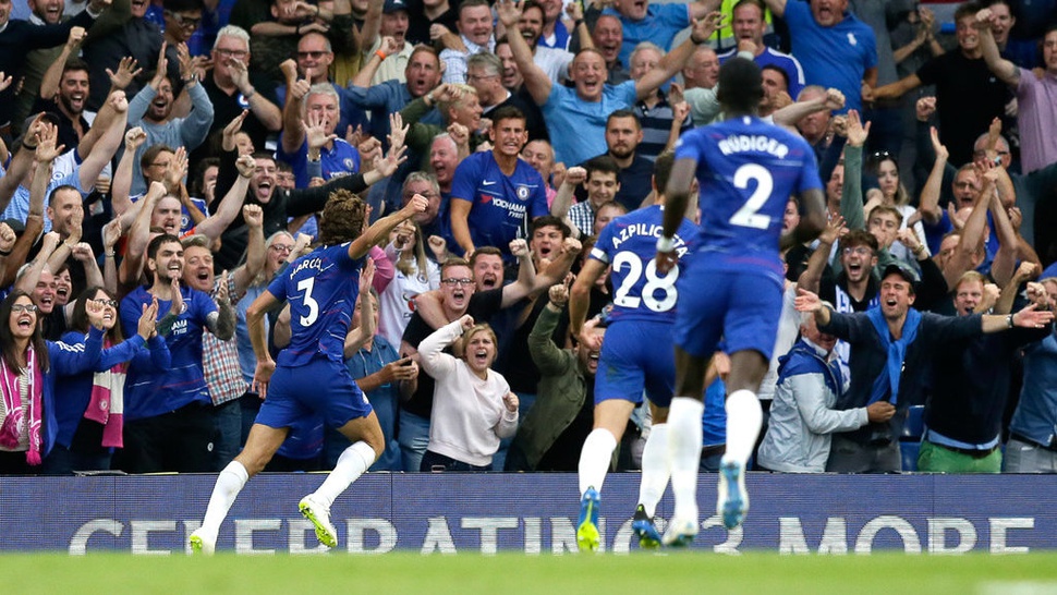 Hasil Chelsea vs Tottenham: Dua Gol di Babak Pertama