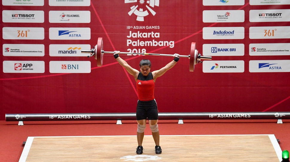 Asian Games 2018: Sri Wahyuni Sumbang Medali Perak dari Angkat Besi