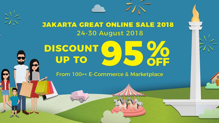 Daftar E-commerce Partisipan Jakarta Great Online Sale 2018