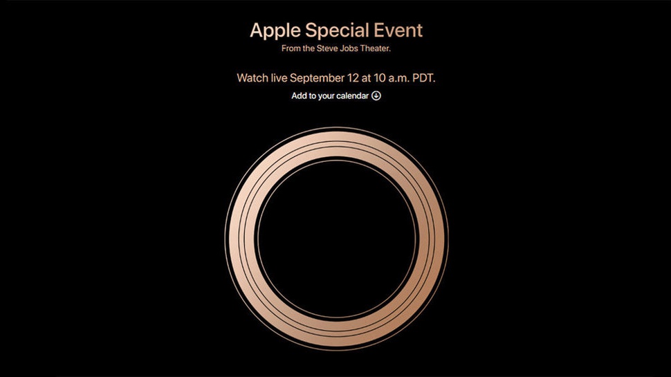Live Streaming Peluncuran iPhone 2018 di Apple Special Event