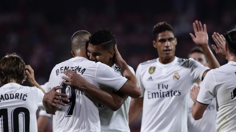 Hasil Celta Vigo vs Real Madrid Skor Babak Pertama 0-1, Gol Benzema