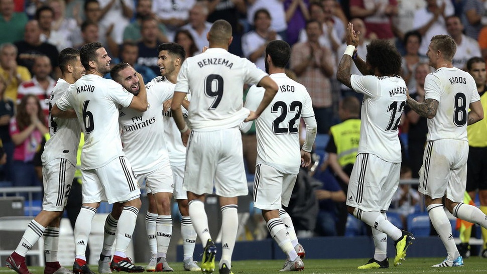 Hasil Real Madrid vs Leganes Skor 3-0, Ramos Cetak Gol ke-100
