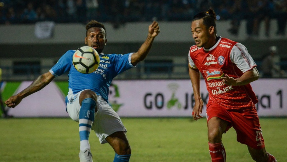 Hasil Persib vs Arema FC: Minim Peluang Berbahaya di Babak Pertama