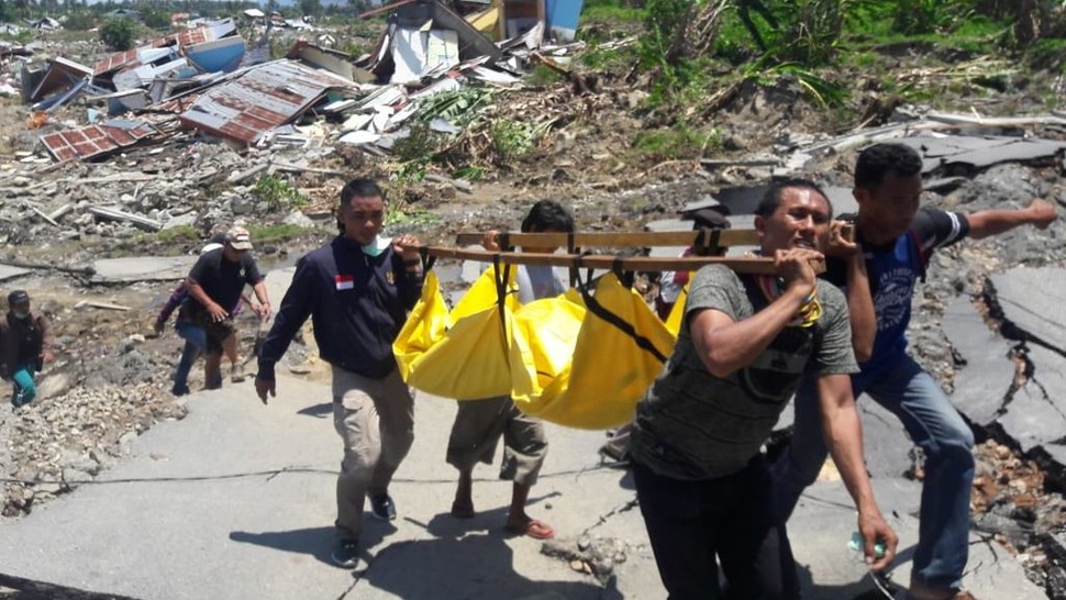 Gempa Palu dan Donggala: Jumlah Sementara Korban Tewas 832 Jiwa