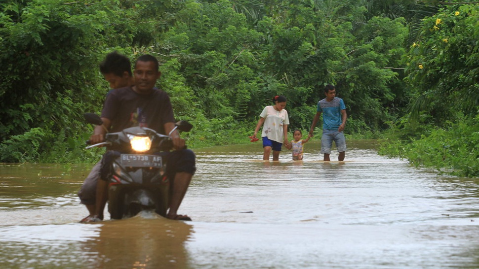 Banjir Landa 22 Desa di Tujuh Kecamatan di Nagan Raya Aceh