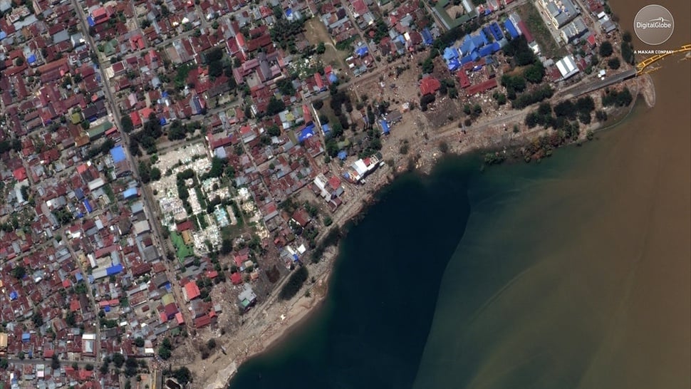 Citra Satelit Tampilkan 5.000 Bangunan Rusak Akibat Gempa Palu