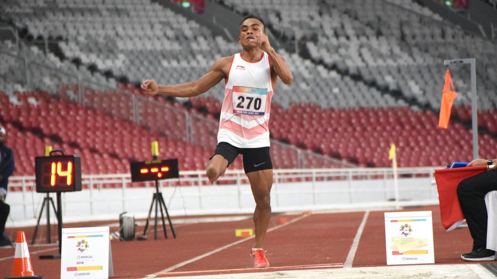 Laga Final Lompat Jauh Asian Para Games 2018