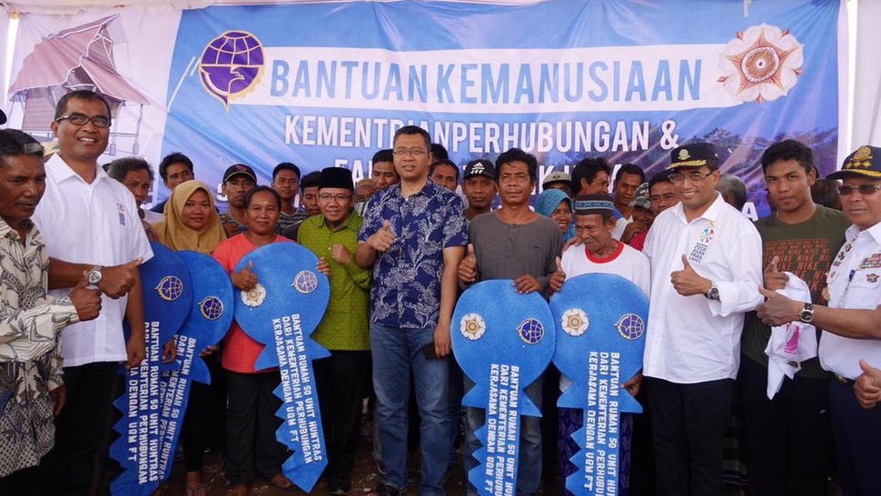Korban Gempa di Pemenang Lombok Utara Dapat Bantuan Rumah Transisi