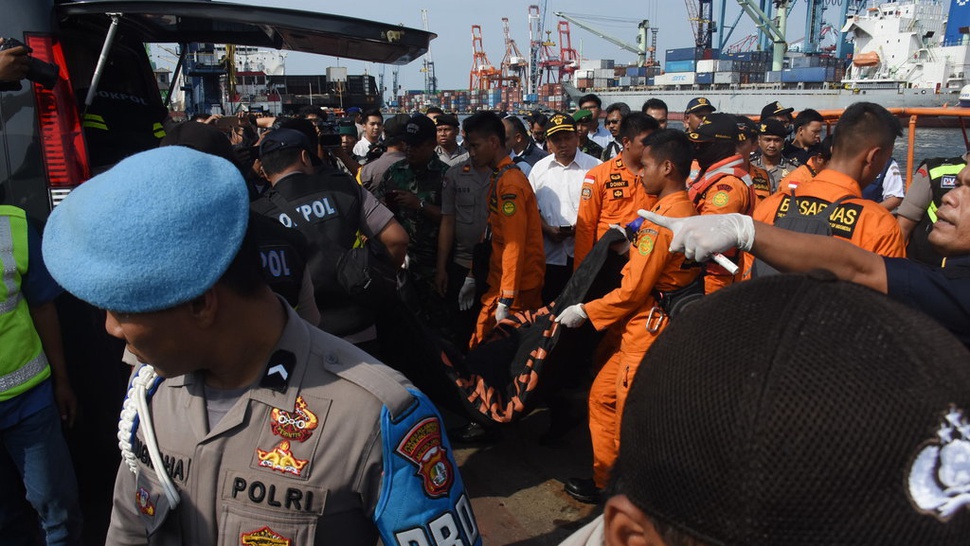 Satu Kantong Jenazah Korban Lion Air Dibawa ke Tanjung Priok 