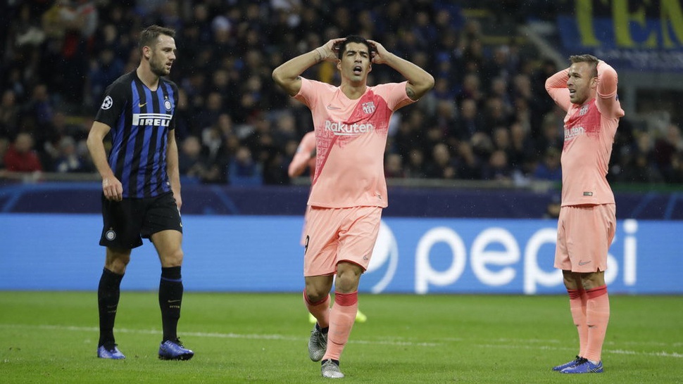 Lyon vs Barca: Luis Suarez Tanpa Gol di 16 Laga Tandang Terakhir