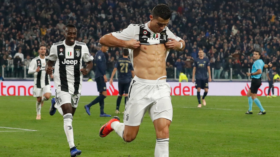 Hasil Juventus vs Parma di Babak Pertama, Gol Ronaldo