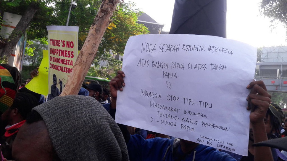 Aksi Demo Papua Selesai, Massa AMP Pulang ke Asrama Dikawal Polisi