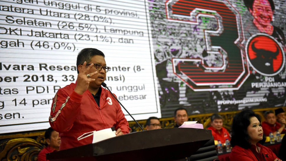PDIP Ingin Jokowi-Ma'ruf Menang 63,4 Persen