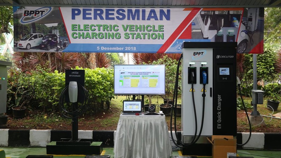 BPPT Resmikan Stasiun Pengisian Daya Mobil Listrik di Jakarta