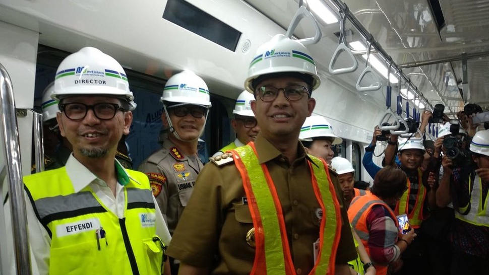 Anies Baswedan: Tarif MRT Rata-Rata Rp1 .000 per Kilometer