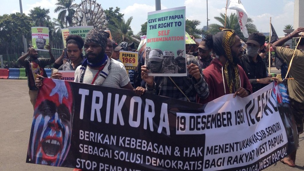 Warga Papua di Jakarta Lakukan Aksi Penolakan Trikora