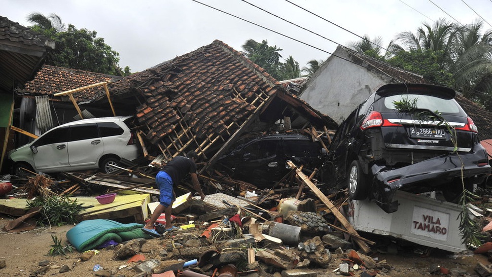 Polisi Tetap Patroli Malam di Daerah Terdampak Tsunami Pandeglang