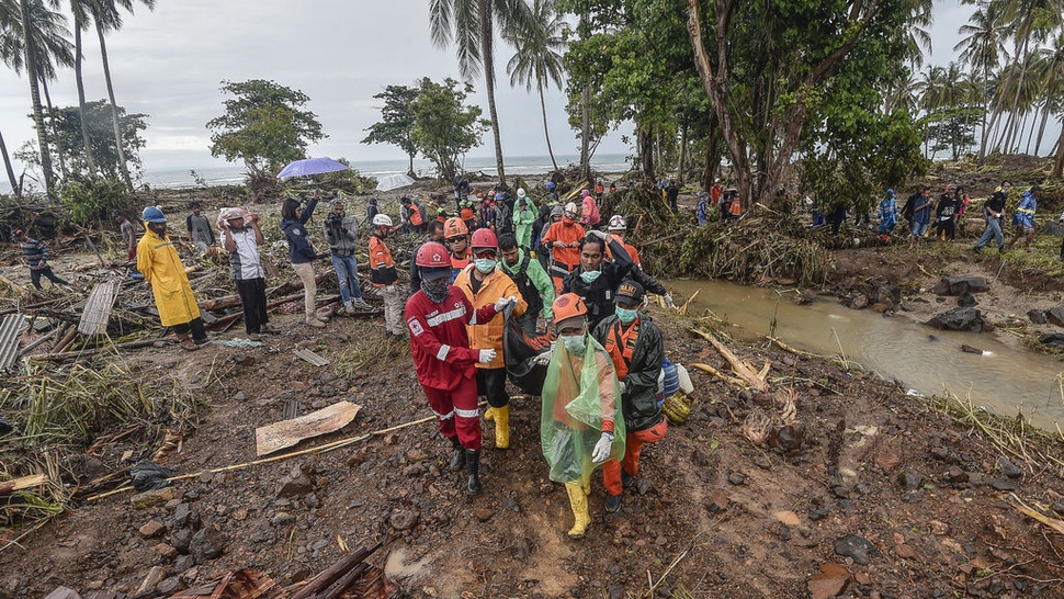 Basarnas: Update Jumlah Korban Tsunami Meninggal Capai 429