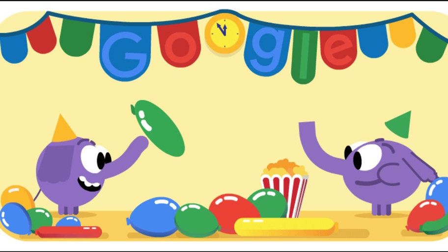 Google Doodle Hari Ini, Rayakan Malam Tahun Baru 2019