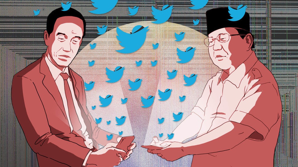 Membedah Aktivitas Jokowi dan Prabowo di Twitter Sepanjang 2018