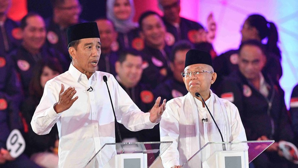 Debat Pilpres 2019: Jokowi-Ma'ruf Percaya Diri, Prabowo-Sandi Gugup