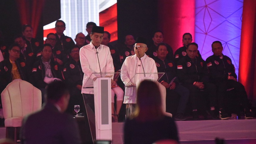 Partai Pendukung Jokowi Nobar Debat di Rumah Aspirasi